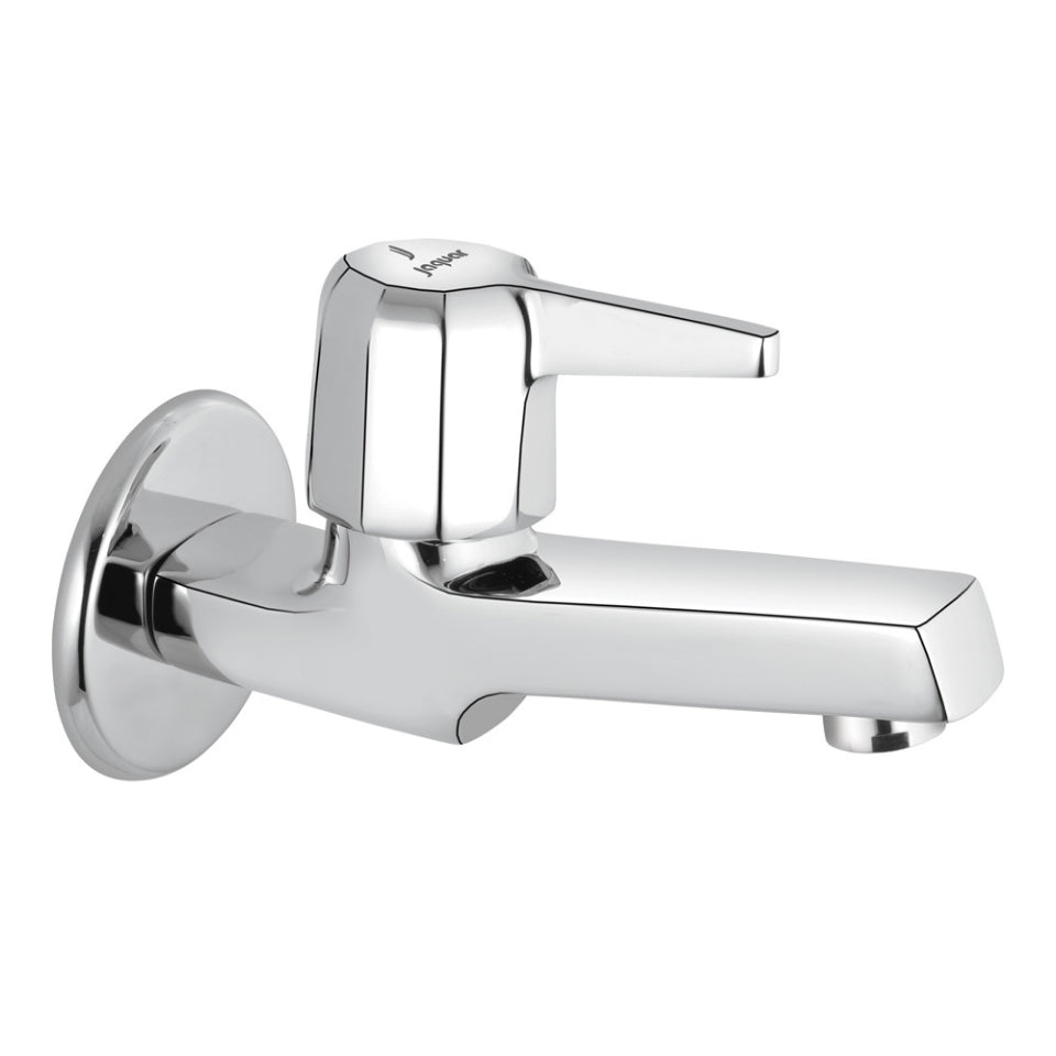 BIB COCK WITH WALL FLANGE - JAQUAR FAUCETS - ( CHROME - CONTINENTAL PRIME - 0x15 mm - 0inchX0.5inch )