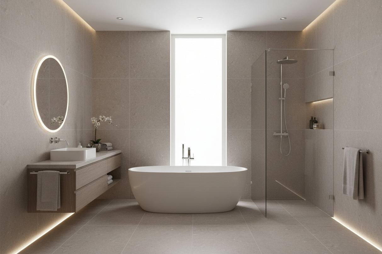 FOSSIL MUD MATT STRONG-X - SIMPOLO-TILES -  (  - IMPATTO MATT - 1198x598 mm - 48inchX24inch )
