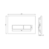 CONTROL PLATE - JAQUAR CISTERN -  ( GOLD DUST - KUBIX - 0x0 mm - 0inchX0inch )