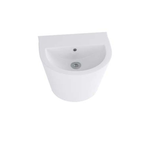 (PRUN) TWILIGHT INTEGRATED PEDESTAL WASH BASIN - HINDWARE -  ( STAR WHITE - TWLIGHT - 520x460 mm - 20.8inchX18.4inch )