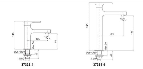 STRAYT PILLAR TAP - KOHLER POPULAR -  ( POLISHED CHROME - POPULAR - 0x15 mm - 0inchX0.6inch )