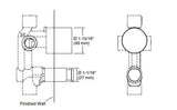 AT235 RBS TRIM SLEEVE AND KNOB - KOHLER PREMIUM -  ( CHROME - PREMIUM - 0x0 mm - 0inchx0inch )