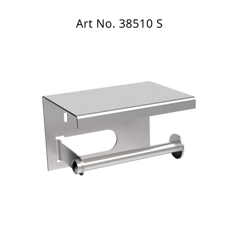TOILET ROLL WITH PHONE HOLDER - VIKING -  ( POLISHED  CHROME - SS 304 - 0x0 mm - 0inchx0inch )
