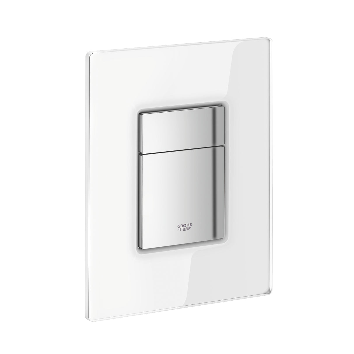 SKATE COSMOPOLITAN FLUSH PLATE, GLASS - GROHE -  ( CHR/TITANIUM - G5 - SKATE COSMOPOLITAN - 0x0 mm - 0inchX0inch )