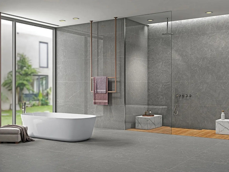 MARKSTONE SLATE GLOSSY - SIMPOLO-TILES -  (  - IMPATTO GLOSSY - 1198x598 mm - 48inchX24inch )