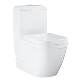 EUROCOSMO TOILET ONE PIECE RIMLESS WITH SEAT COVER - GROHE -  ( WHITE - G3 - EUROSMART - 0x0 mm - 0inchX0inch )