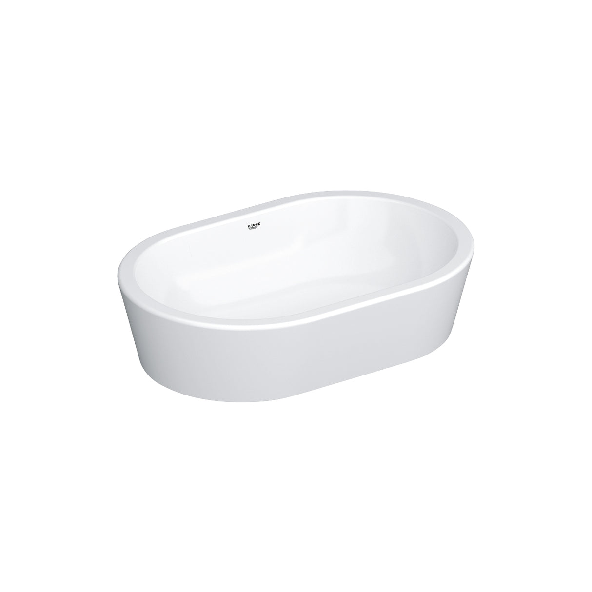 EUROCOSMO VESSEL BASIN 60CM - GROHE -  ( WHITE - G4 - EUROCOSMO - 589x395 mm - 23inchX15.5inch )