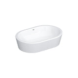 EUROCOSMO VESSEL BASIN 60CM - GROHE -  ( WHITE - G4 - EUROCOSMO - 589x395 mm - 23inchX15.5inch )