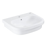 EUROSMART BASIN, COUNTER TOP, 60CM - GROHE -  ( WHITE - G3 - EUROSMART - 600x483 mm - 24inchX19inch )