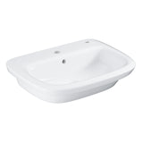 EUROSTYLE COUNTER BASIN BUILT-IN 60 CM - GROHE -  ( WHITE - G3 - EUROSTYLE - 600x460 mm - 24inchX18inch )