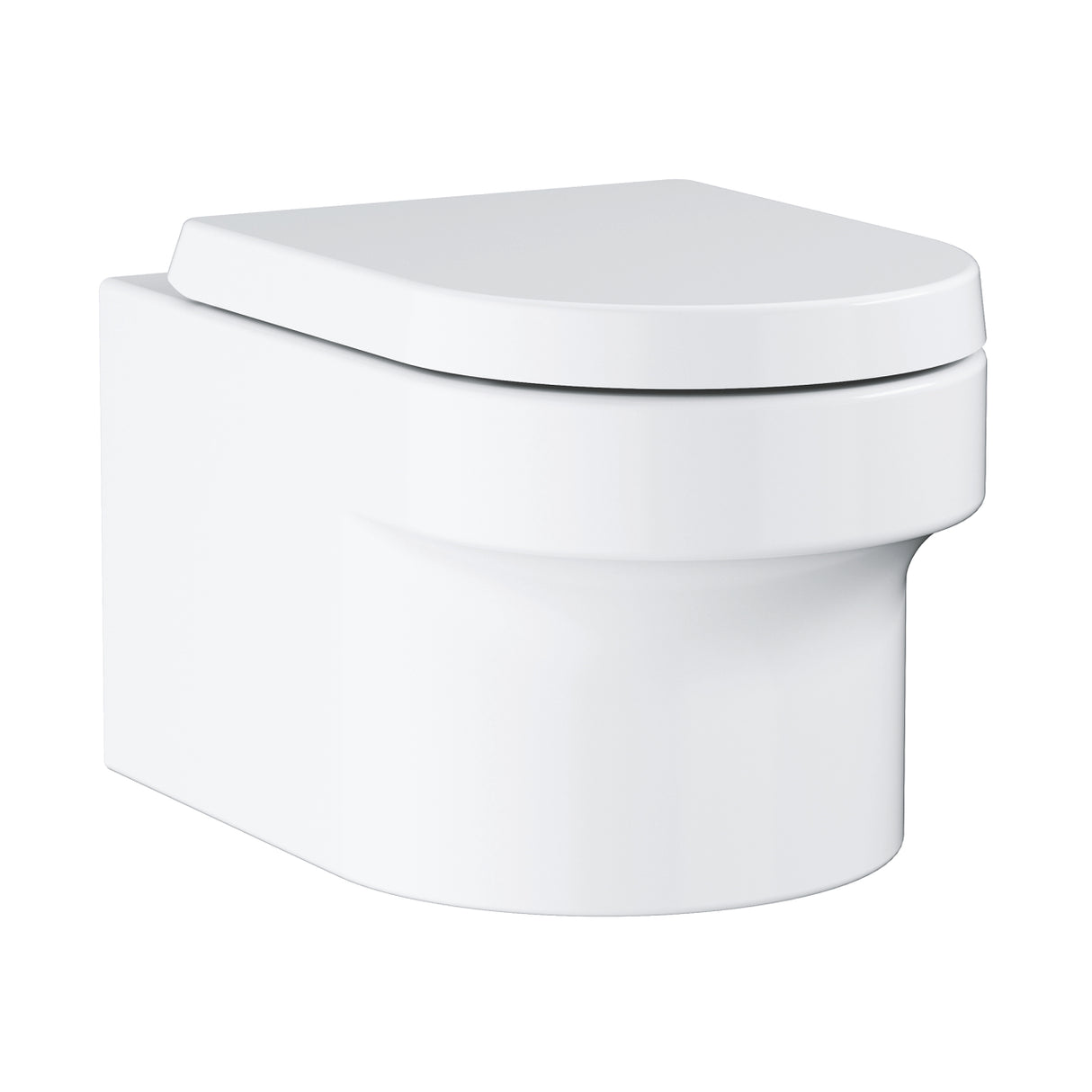 EUROCOSMO TOILET WALL-HUNG RIMLESS WITH SEAT COVER - GROHE -  ( WHITE - G4 - EUROCOSMO - 0x0 mm - 0inchX0inch )