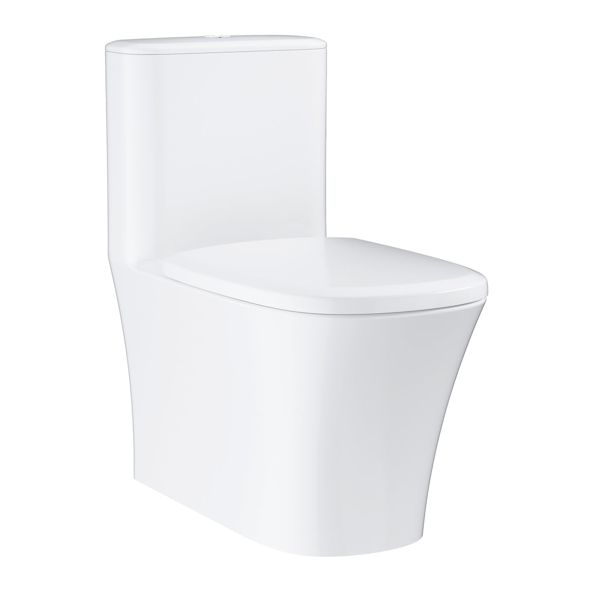 EUROSTYLE TOILET ONE PIECE RIMLESS WITH SEAT COVER - GROHE -  ( WHITE - G3 - EUROSTYLE - 0x0 mm - 0inchX0inch )