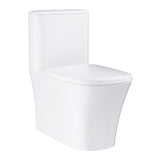 EUROSTYLE TOILET ONE PIECE RIMLESS WITH SEAT COVER - GROHE -  ( WHITE - G3 - EUROSTYLE - 0x0 mm - 0inchX0inch )