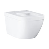 EURO CERAMIC WC WALL HUNG RIMLESS - GROHE -  ( WHITE - G3 - EURO CERAMIC - 0x0 mm - 0inchX0inch )
