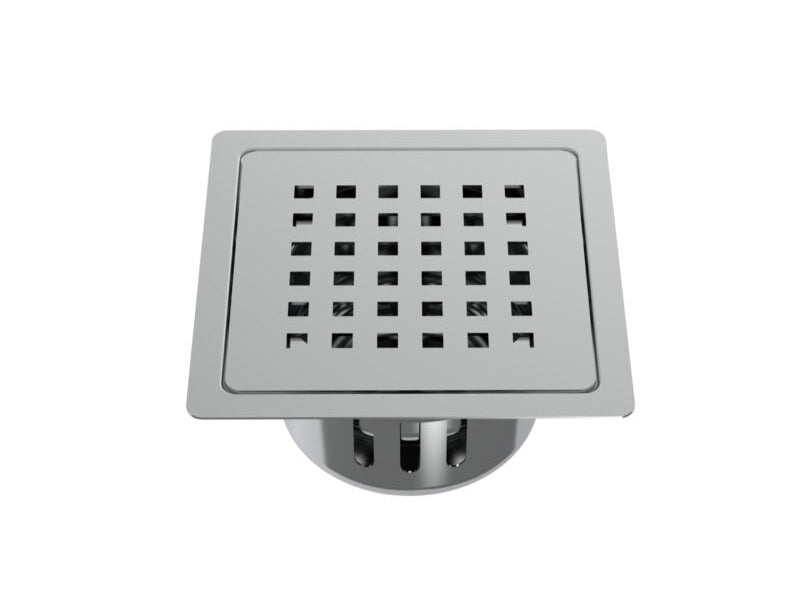 SS 2 IN 1 DRAINER SQUARE W/O HOLE - VIKING -  ( MATT CHR -  - 0x125 mm - 0inchX5inch )