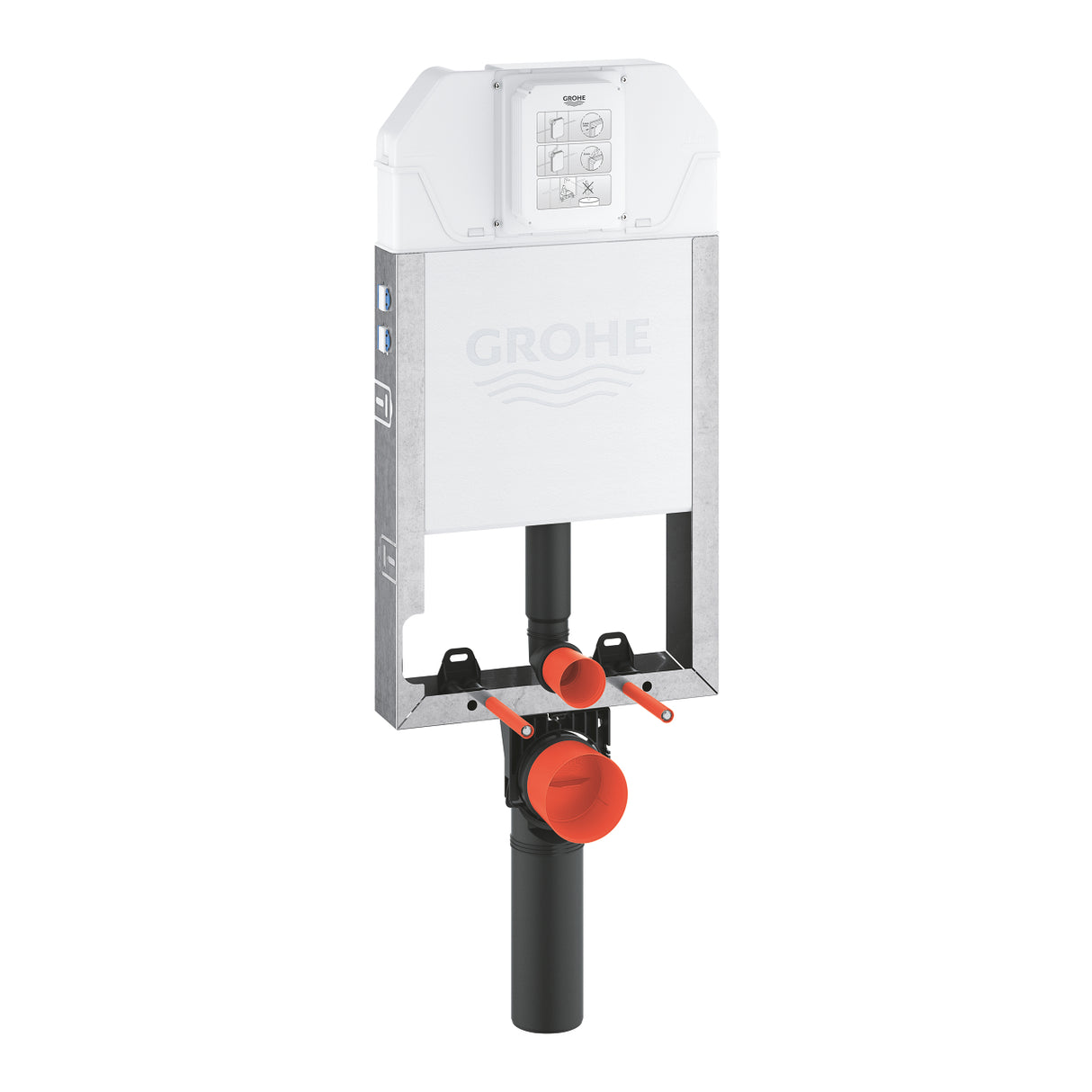 UNISET HALF FRAME FLUSHING CISTERN-SLIM- 3-6 L - GROHE -  ( CHROME - G3 - UNISET - 0x0 mm - 0inchX0inch )