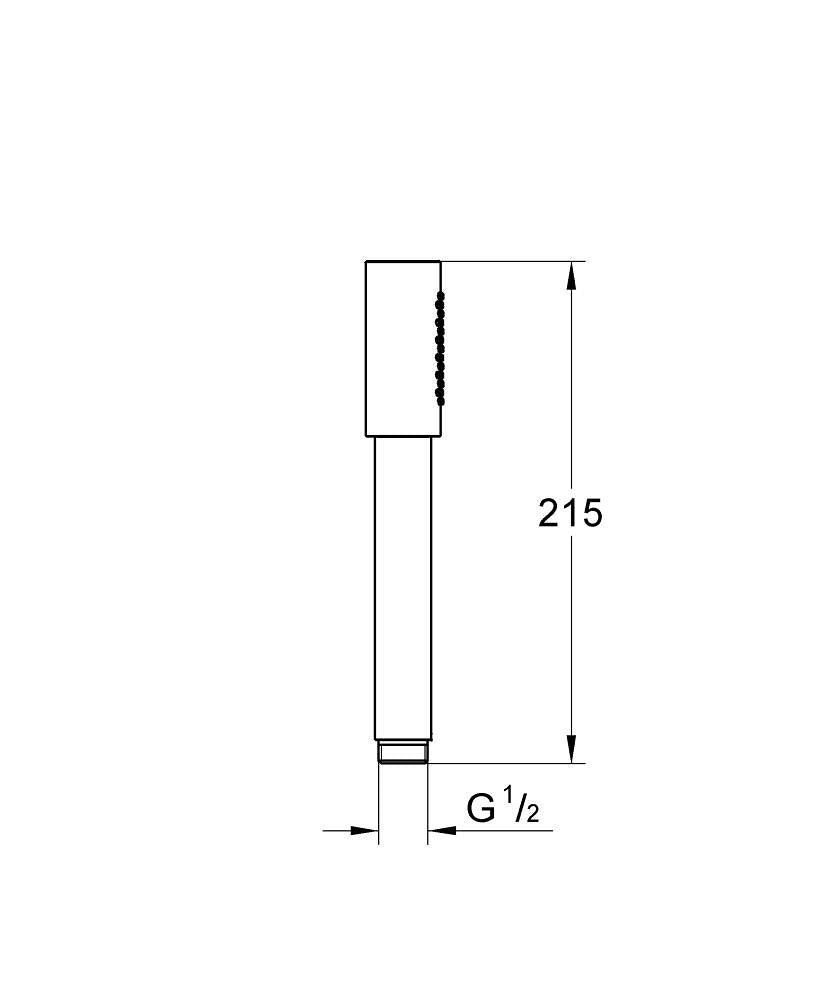 SENA STICK HANDSHOWER 6,6L - GROHE -  ( BRUSHED HARD GRAPHITE - G5 - SENA - 0x0 mm - 0inchX0inch )