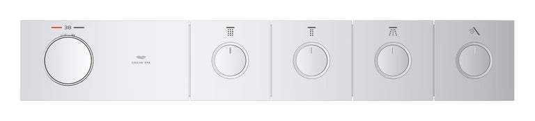 RSH AQUA THERMOSTAT TRIM 4 VALVES SMARTCONTROL - GROHE - (CHROME - GROHE - 0x15 mm -  0inchX0.5inch)