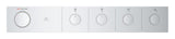 RSH AQUA THERMOSTAT TRIM 4 VALVES SMARTCONTROL - GROHE - (CHROME - GROHE - 0x15 mm -  0inchX0.5inch)