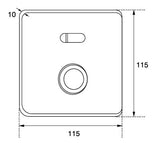 URINAL SENSOR AUTO & MANUAL VALUE - AQUANT - (BLUSHED GOLD - SENSOR - 0x0 mm - 0inchX0inch)