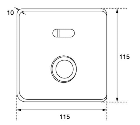 URINAL SENSOR AUTO & MANUAL VALUE - AQUANT - (BLUSHED GOLD - SENSOR - 0x0 mm - 0inchX0inch)