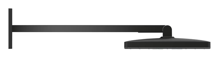 RAINSHOWER AQUA RECTANGULAR HEAD SHOWER SET 430 MM CEILING SHOWER ARM - GROHE -  ( PHANTOM BLACK - G5 - RAINSHOWER AQUA - 400x230 mm - 16inchX9.2inch )