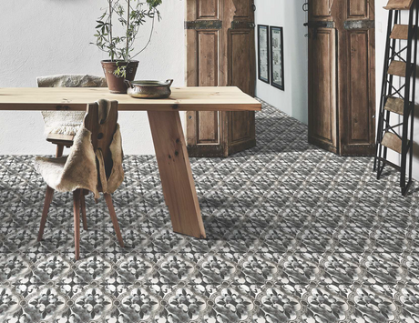 MARRAKECH SILVER HL - DESIGNER TILES -  (  - 3RD FRD GLD & SILVR EDITN VITR.TILE - 300x300 mm - 12inchX12inch )