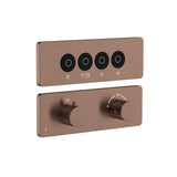 EXPOSED PART KIT OF CLOUD TOUCH SHOWER SYSTEM WITH 4OUTLETS - JAQUAR FAUCETS -  ( ANTIQUE COPPER - CLOUD - 0x15 mm - 0inchX0.5inch )