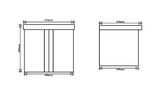 GERMA TR 3332 Wash Basin & Cabinet Combo