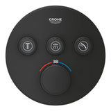 GROHTHERM SMARTCONTROL THERMOSTAT FOR CONCEALED INSTALLATION WITH 3 VALVES - GROHE -  ( PHANTOM BLACK - G4 - GROHTHERM - 0x15 mm - 0inchX0.5inch )