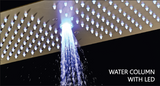 HYDRA LED CEILING SHOWER 4 FLOW WITH INST KIT - LUXELET -  ( BLACK GRAPHITE - MIK - 900x300 mm - 36inchX12inch )