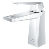 ALLURE BRILLIANT TABLE-MOUNTED SINGLE-LEVER BASIN MIXER WITH BRAIDED PIPES M-SIZE - GROHE - (CHROME - G5-ALLURE BRILLIANT - 0x15 mm -  0inchX0.5inch)