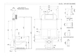 PNEUMATIC SINGLE PIECE SLIM CONCEALED CISTERN - ARTIZE CISTERN -  ( WHITE - PNEUMATIC - 0x0 mm - 0inchX0inch )