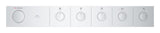 RSH AQUA THERMOSTAT TRIM 5 VALVES SMARTCONTROL - GROHE - (CHROME - GROHE - 0x15 mm -  0inchX0.5inch)