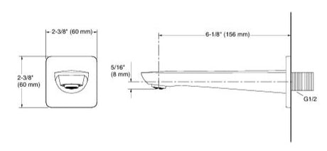 FLUENCE BATH SPOUT WITH DIVERTER - KOHLER PREMIUM -  ( VIBRANT BRUSHED BRONZE - PREMIUM - 0x0 mm - 0inchx0inch )
