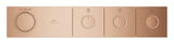 GROHTHERM AQUA TILES THERMOSTAT FOR CONCEALED INSTALLATION WITH 3 VALVES - GROHE - (BRUSHED WARM SUNSET - GROHE - 0x15 mm -  0inchX0.5inch)