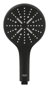 RAINSHOWER SMARTACTIVE 130 HAND SHOWER 3 SPRAYS W/O HOSE - GROHE -  ( PHANTOM BLACK - G5 - RAINSHOWER - 0x15 mm - 0inchX0.5inch )