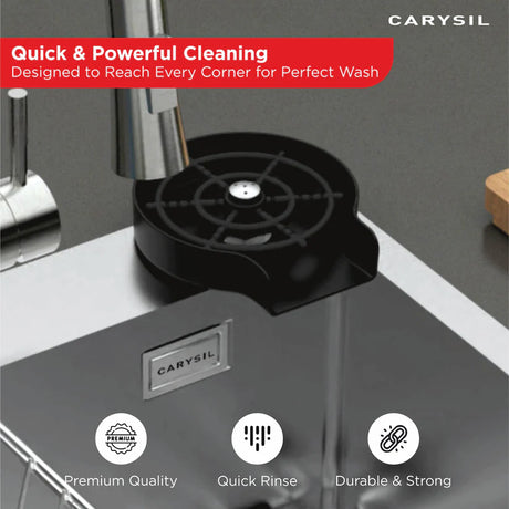 GLASS RINSER - CARYSIL -  ( MATT BLACK - ACCESSORIES - 0x0 mm - 0inchx0inch )
