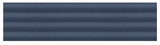 FLUTE DENIM BLUE 10MM - COLORTILE -  (  - FLUTE MATT - 300x75 mm - 12inchX3inch )
