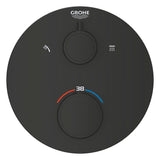 GROHTHERM THERMOSTATIC SHOWER MIXER FOR 2 OUTLETS WITH INTEGRATED SHUT OFF/DIVERTER VALVE - GROHE -  ( MATTE BLACK - G3 - GROHTHERM CONVENT. CONCEALED - 0x15 mm - 0inchX0.5inch )