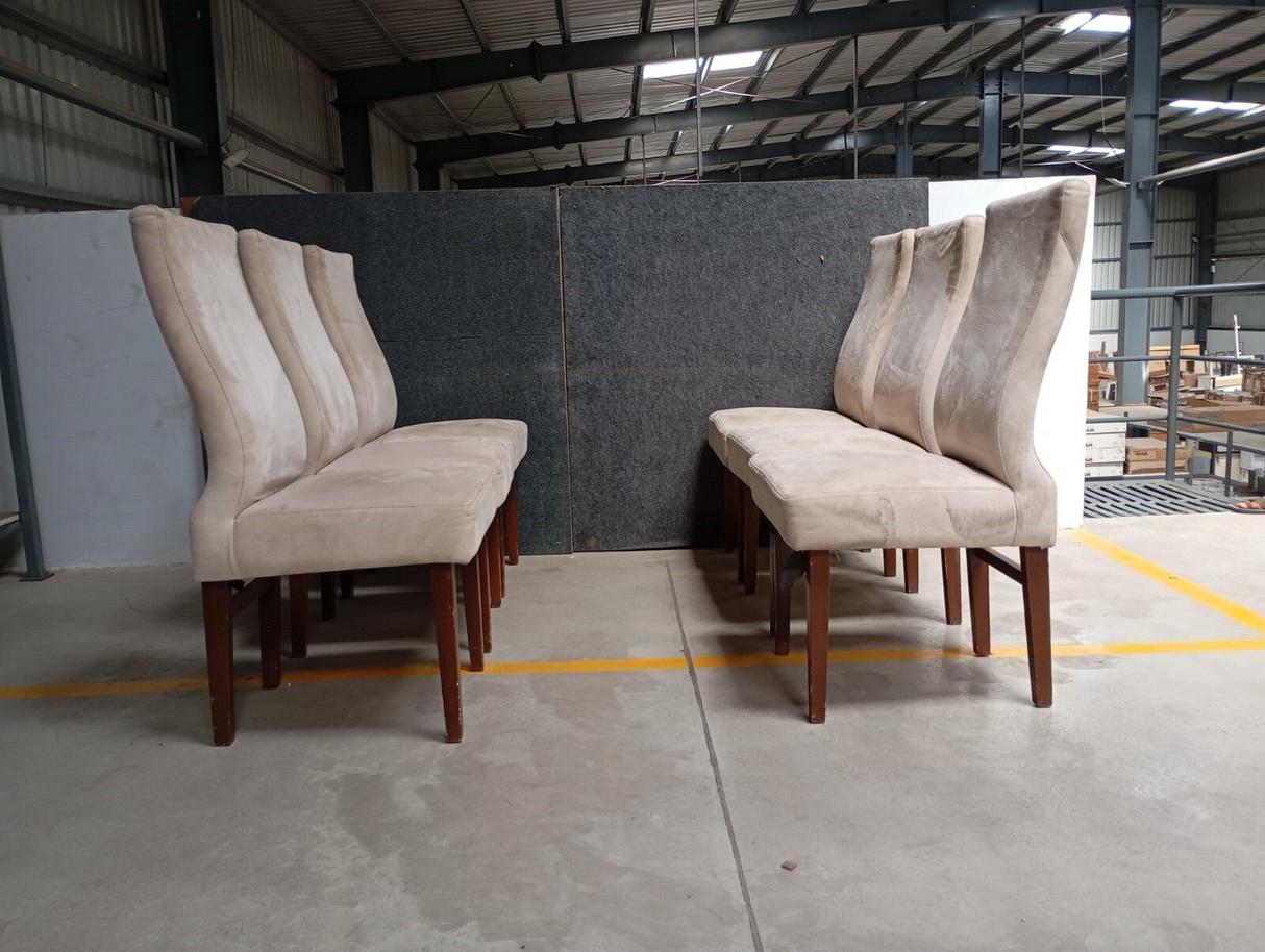 DC-BC-003 DINNING  CHAIR WOOD BASE W/FABRIC SOFT (SEATING H-470) - FURNITURE - ( - BUENA CASA - 432x457x749 mm - 17.28inchX18.28inchX29.96inch)