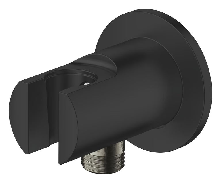NEW TEMPESTA WALL UNION+HOLDER - GROHE -  ( MATTE BLACK - G4 - TEMPESTA NEUTRAL - 0x0 mm - 0inchX0inch )
