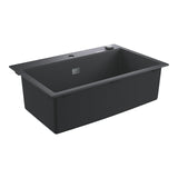 K700 SINK 80 -C 78/51 1.0 - GROHE-G2 -  ( GRANITE BLACK - K700 - 720x370 mm - 28.8inchX14.8inch )