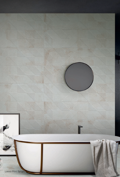 LASSA MINT SPIGA  - INDIAN TILES -  (  - SCA - 1200x300 mm - 48inchX12inch )