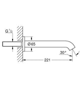 ESSENCE NEW BATH SPOUT - GROHE -  ( WARM SUNSET - G5 - ESSENCE - 0x15 mm - 0inchX0.6inch )