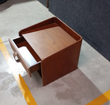 BED SIDE TABLE WALNUT - FURNITURE - ( - BUENA CASA - 558x558x457 mm - 22.32inchX22.32inchX18.28inch)