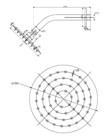 ULTRA THIN SH 150 MM WT 225 MM ARM-ROUND - HINDWARE FAUCETS -  ( POLISHED CHROME - URBAN SHOWERS - 0x150 mm - 0inchx5.9inch )