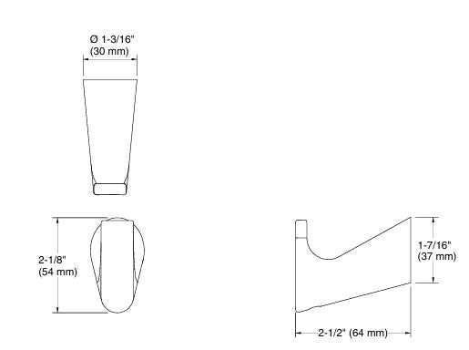 ACCENT-SINGLE ROBE HOOK - KOHLER PREMIUM -  ( BRUSHED ROSE GOLD - PREMIUM - 0x0 mm - 0inchX0inch )