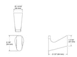ACCENT-SINGLE ROBE HOOK - KOHLER PREMIUM -  ( BRUSHED ROSE GOLD - PREMIUM - 0x0 mm - 0inchX0inch )
