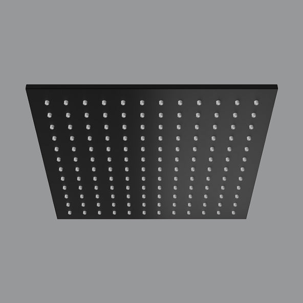 BRASS RAIN SHOWER - AQUANT - ( MATT BLACK - - 250x250 mm - 10inchX10inch )